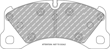 Ferodo Racing DS2500 priekinės stabdžių kaladėlės FCP4064H AUDI Q7 Q7 4L PORSCHE Cayenne CAYENNE 92A 955 Cayenne 9YA 9YB MACAN 95B Panamera Panamera TOUAREG 7P5 7P5 7P6 VAN 7P5 