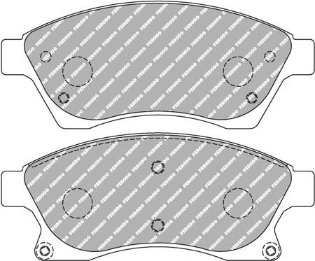 Ferodo Racing DS2500 priekinės stabdžių kaladėlės FCP4262H CHEVROLET AVEO Hatchback T300 Saloon CRUZE J300 J305 Station Wagon J308 OPEL ASTRA J VAUXHALL Mk VI J Estate Tourer ASTRAVAN V H H 