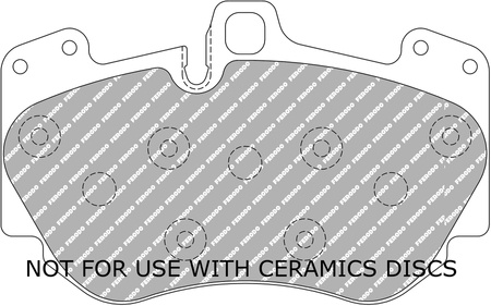 Ferodo Racing DS2500 priekinės stabdžių kaladėlės FCP4467H AUDI A4 B7 Avant 8K5 B8 Convertible B6 A5 A8 4E R8 R8 Spyder PORSCHE CAYENNE 955 
