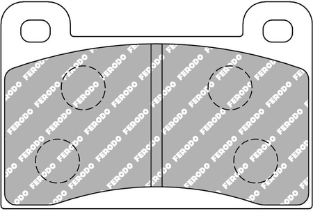 Ferodo Racing DS2500 priekinės stabdžių kaladėlės FCP461H SKODA 130 Estelle 135 TATRA T613 T700 WARTBURG 311 353 353