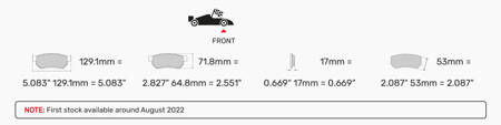 Ferodo Racing DS2500 priekinės stabdžių kaladėlės FCP4945H BMW 2 Active Tourer F45 Van Gran F46 X1 F48 X2 F39 MINI F55 F56 CLUBMAN F54 Convertible F57 COUNTRYMAN F60,