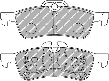 Ferodo Racing DS3.12 galinės stabdžių kaladėlės FCP1676G MINI R50 R50,R53 R52 R53 R56 