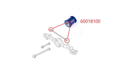 Galinė Panhard strypo įvorė - MPBS: 60018100 Suzuki Grand Vitara I,