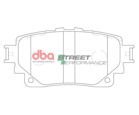 Galinių stabdžių trinkelės DBA Brake Pads Street Performance - DB15068SP TOYOTA KLUGER