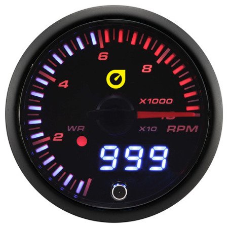 Indikatorius Auto Gauge rPM / tachometras - ĮSPĖJIMO LED