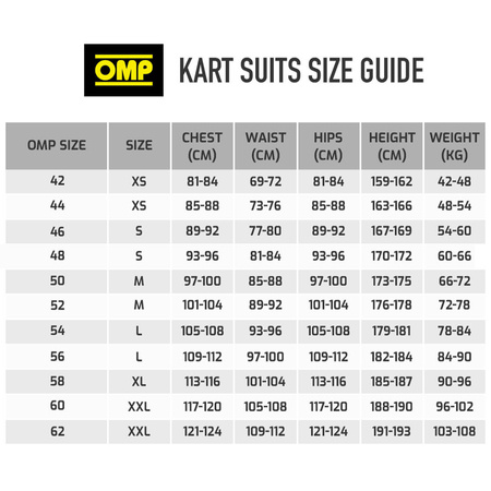 OMP KS-X Art Kart kostiumas