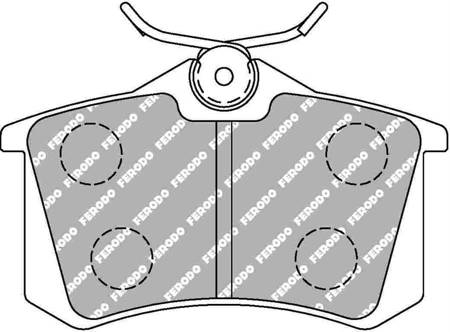 Stabdžių kaladėlės galinės Ferodo Racing DS2500 VOLKSWAGEN Corrado - FCP541H