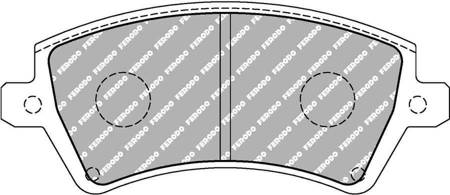 Stabdžių kaladėlės priekyje Ferodo Racing DS2500 TOYOTA Corolla Wagon (__E11_) - FCP1573H