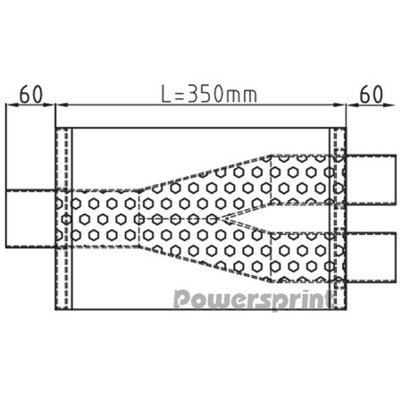 Universalus ovalus Y Powersprint HF-35 duslintuvas