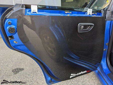 Carbonowe panele na drzwi Subaru Impreza GD WRX STI