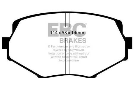 DP41002R - Zestaw klocków hamulcowych seria YELLOWSTUFF EBC Brakes