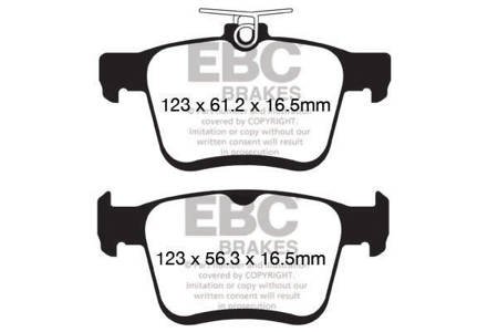 DPX2153 - Zestaw klocków hamulcowych seria ULTIMAX2 EBC Brakes