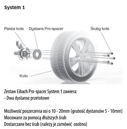 Dystanse Eibach Pro-Spacer Volkswagen Touran (1T1, 1T2) 02.03-05.10