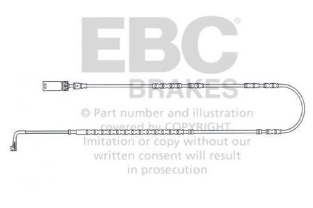 EFA132 - Czujnik zużycia klocków hamulcowych EBC Brakes