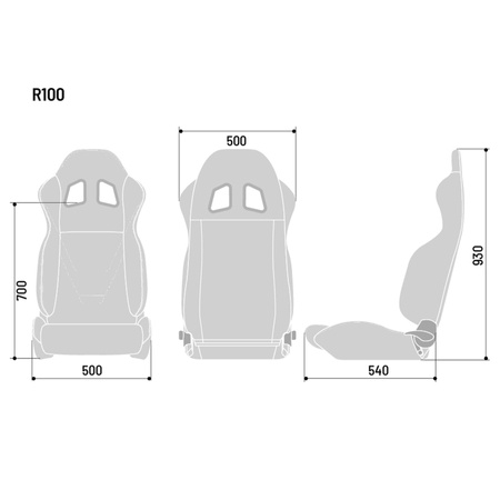 Fotel tuningowy Sparco R100