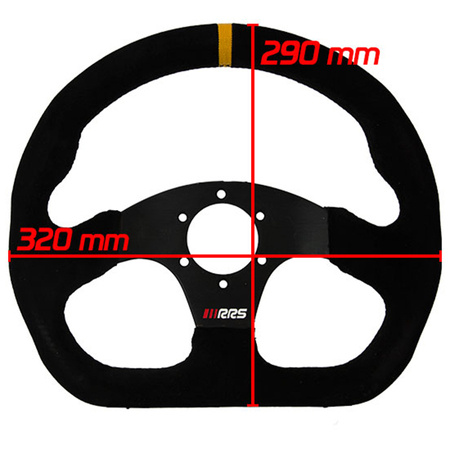 Kierownica zamszowa RRS TRACK