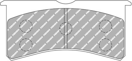 Klock hamulcowe Ferodo Racing DS1.11 przednie FRP3097W FORD Fiesta Fiesta 5 