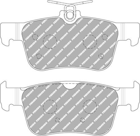 Klock hamulcowe Ferodo Racing DS1.11 tylne FCP5086W HONDA CIVIC X Hatchback FC_,FK Saloon FC CIVIC-X FC_,FK 