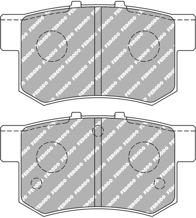 Klock hamulcowe Ferodo Racing DS1.11 tylne FCP956W HONDA Accord Accord Aerodeck Coupe ACCORD V CC CD CE CF Civic VII CR-Z ZF1 Integra DC2 DC5 Legend Prelude S2000 Shuttle MG ZR ZS ROVER 618 620 623 SUZUKI Swift III