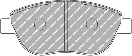 Klock hamulcowe Ferodo Racing DS2500 przednie FCP1467H ABARTH 500 / 595 695 312 500C 595C 695C CITROEN Xsara Picasso N68 FIAT 500L Grande Punto Punto 199 Idea STILO 192 Multi Wagon LANCIA MUSA 350 OPEL CORSA D PEUGEOT 206 307 307