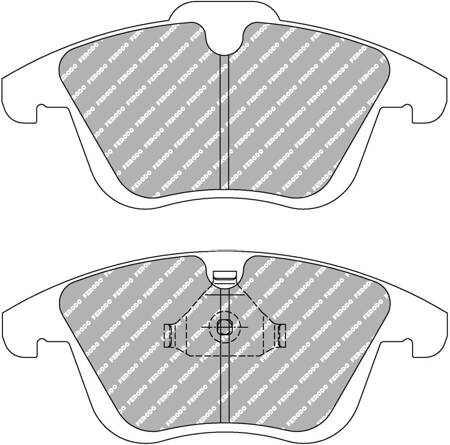 Klock hamulcowe Ferodo Racing DS2500 przednie FCP4045H AUDI A4 8K2 B8 Avant 8K5 A5 Convertible 8F7 JAGUAR XF CC9 