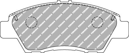 Klock hamulcowe Ferodo Racing DS2500 przednie FCP4404H HONDA CITY Saloon GM CR-Z ZF1 INSIGHT ZE JAZZ III GE GE 