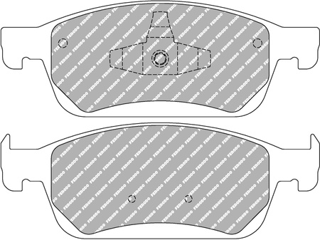 Klock hamulcowe Ferodo Racing DS2500 przednie FCP4416H FORD Focus III Kuga II,