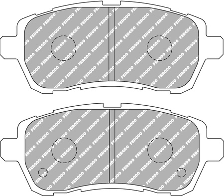 Klock hamulcowe Ferodo Racing DS2500 przednie FCP4426H FORD Fiesta 6 Van MAZDA 2 SUZUKI Swift IV V 