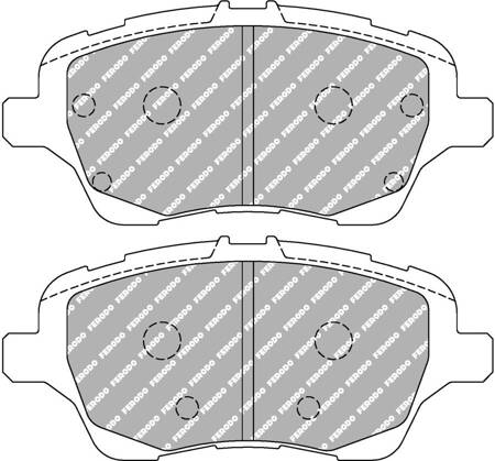 Klock hamulcowe Ferodo Racing DS2500 przednie FCP4612H FORD B-Max Fiesta 6 Van 6 