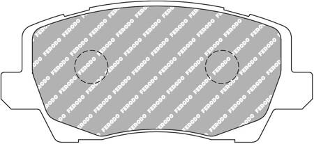 Klock hamulcowe Ferodo Racing DS2500 przednie FCP5037H KIA Picanto JA 