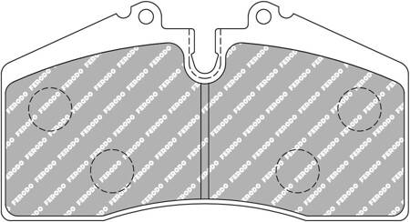 Klock hamulcowe Ferodo Racing DS2500 przednie FCP560H AUDI 80 PORSCHE 911 964 993 928 944 959 968 993,