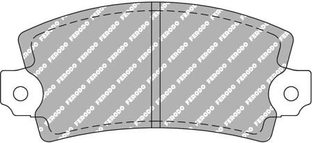 Klock hamulcowe Ferodo Racing DS2500 przednie FCP72H ABARTH Strada ALFA ROMEO 33 Arna CITROEN LN LNA Visa DACIA Denem Duster Nova Super FIAT Ritmo MATRA Bagheera NISSAN Cherry Europe PEUGEOT 104 304 305 I 581A RENAULT TALBOT SAMBA 51A Convertible 51E 