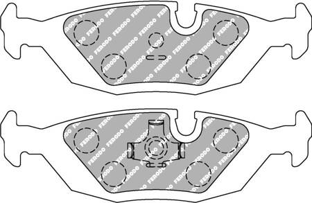 Klock hamulcowe Ferodo Racing DS2500 tylne FCP296H BMW 3 E30 Convertible Touring 5 E28 6 E24 7 E23,