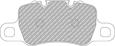 Klock hamulcowe Ferodo Racing DS2500 tylne FCP4665H PORSCHE 718 Cayman 982 911 991 991.2 992 Convertible 981 