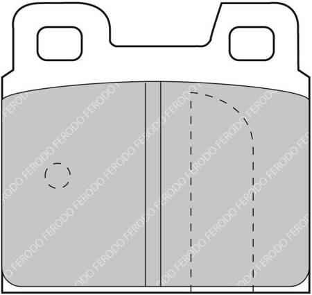 Klock hamulcowe Ferodo Racing DS2500 tylne FCP93H ALFA ROMEO 75 Alfetta Giulietta GTV Spider PORSCHE 914