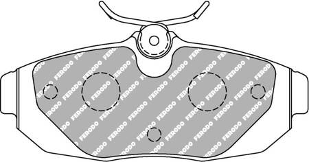 Klock hamulcowe Ferodo Racing DS2500 tylne FRP3130H FORD Mustang,