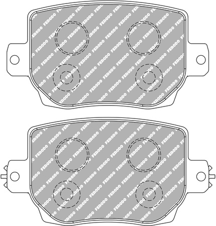 Klock hamulcowe Ferodo Racing DS2500 tylne FRP3162H TESLA MODEL 3,