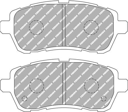 Klock hamulcowe Ferodo Racing DS3.12 przednie FCP4426G FORD Fiesta 6 Van MAZDA 2 SUZUKI Swift IV V 