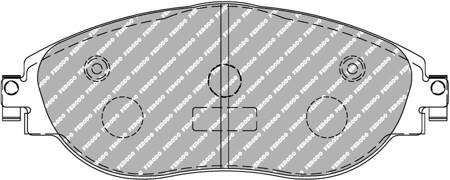 Klock hamulcowe Ferodo Racing DSUNO przednie FCP4425Z AUDI A3 CUPRA FORMENTOR KM7 SEAT ALHAMBRA Leon SKODA Octavia SUPERB VOLKSWAGEN ARTEON CC 358 GOLF ALLTRACK VIII PASSAT SHARAN TIGUAN,