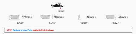 Klock hamulcowe Ferodo Racing TL66 przednie FRP3165TL66 LAMBORGHINI Huracan