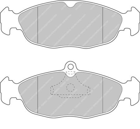 Klocki hamulcowe Przód Ferodo Racing DS2500 VAUXHALL COMBO - FCP732H