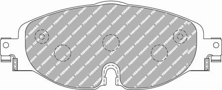 Klocki hamulcowe Przód Ferodo Racing DSUNO VOLKSWAGEN PASSAT ALLTRACK (3G5) - FCP4433Z