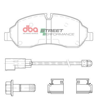 Klocki hamulcowe przednie DBA Brake Pads Street Performance - DB15113SP