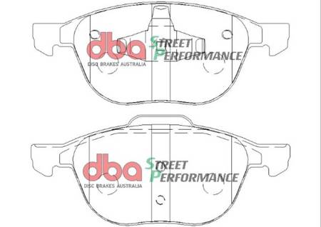 Klocki hamulcowe przednie DBA Brake Pads Street Performance Hawk HB519x.682 - DB1679SP FORD Aust NZ C-Max Mk1 Mk2 EcoSport Focus Mk3 CC Grand Kuga MAZDA 3 BK BL 5 CR CW VOLVO C30 C70 S40 T5 V40 Cross Country D2 D3 D4 T3 Mk2 V50