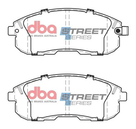 Klocki hamulcowe przednie DBA Brake Pads Street Series Ceramic - DB1187SS