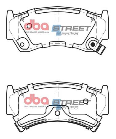 Klocki hamulcowe przednie DBA Brake Pads Street Series Ceramic - DB1302SS Nissan 200SX (S14)