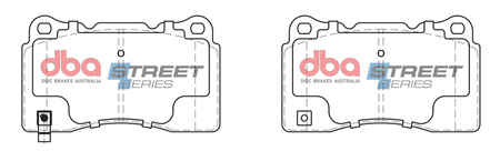 Klocki hamulcowe przednie DBA Brake Pads Street Series Ceramic - DB1678SS CADILLAC ATS CTS-V CTS CHEVROLET Camaro 5th Gen 6th Corvette C7 Stingray FORD Aust NZ Mustang Generation Shelby HONDA Civic 10th FK8 9th FK2 MITSUBISHI Lancer Evo 10 5 6 7 8 9