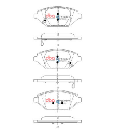 Klocki hamulcowe przednie DBA Brake Pads Street Series - DB15140SS