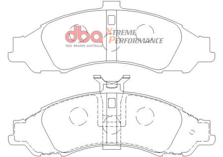 Klocki hamulcowe przednie DBA Brake Pads Xtreme Performance Hawk HB460x.580 - DB1331XP CHEVROLET M.East S.Africa HOLDEN Aust NZ OPEL Monaro VAUXHALL