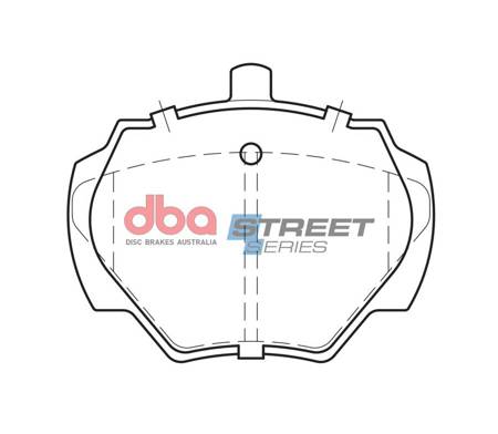 Klocki hamulcowe tylne DBA Brake Pads Street Series Ceramic - DB843SS